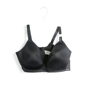 NWT Deesse Black Wireless T-shirt Bra brand new plus size 44DDD lightly padded